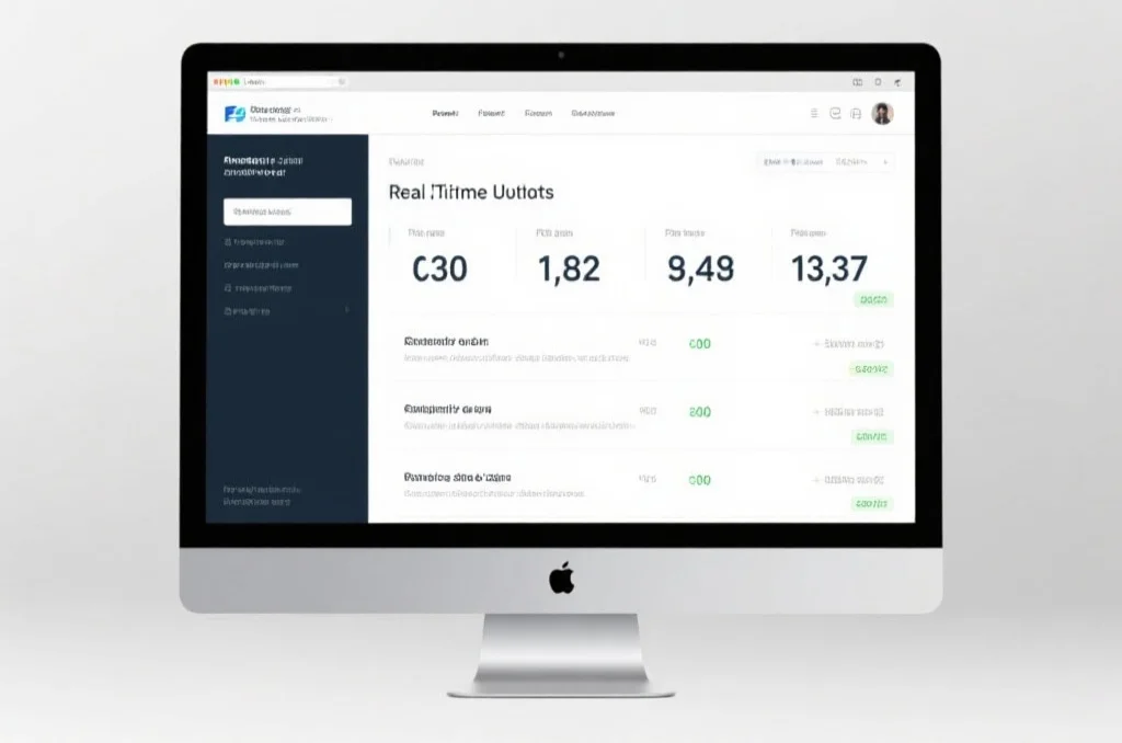 实时结果页面，显示动态更新的数据